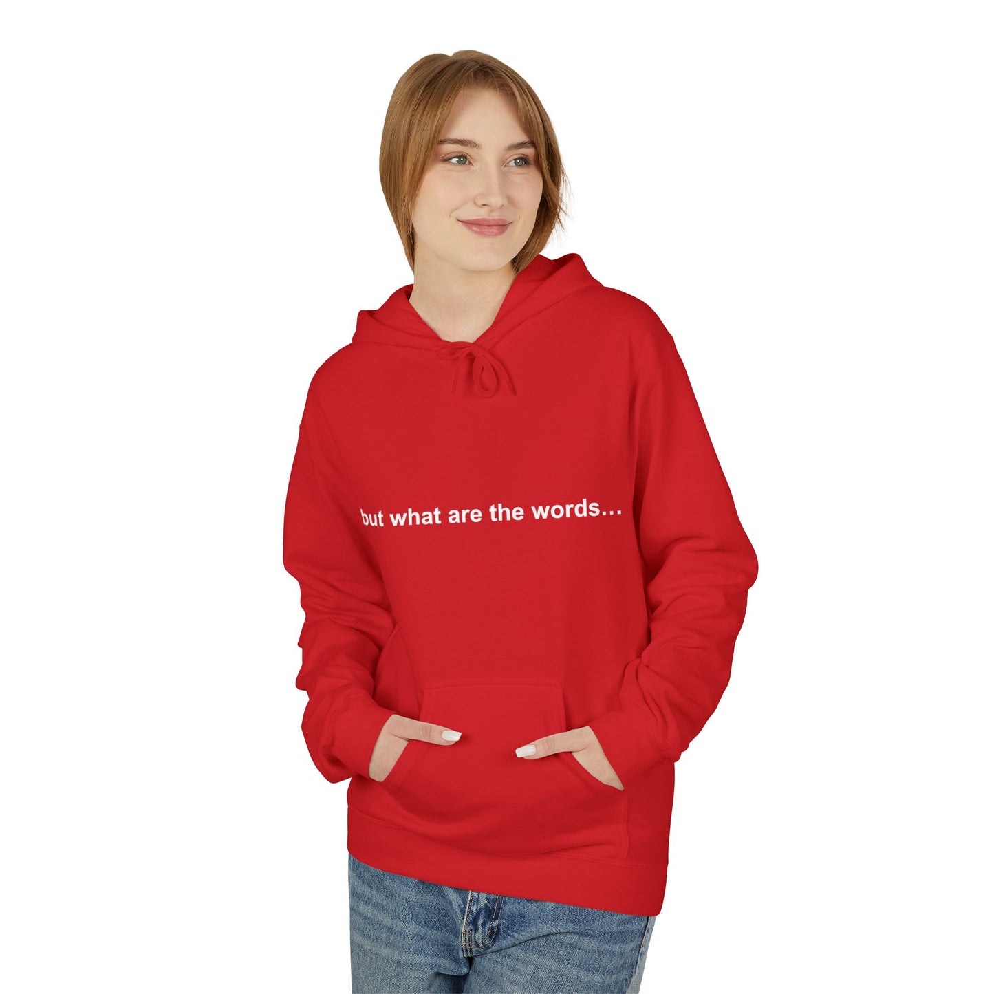 "BUT WHAT ARE THE WORDS" HOODIE