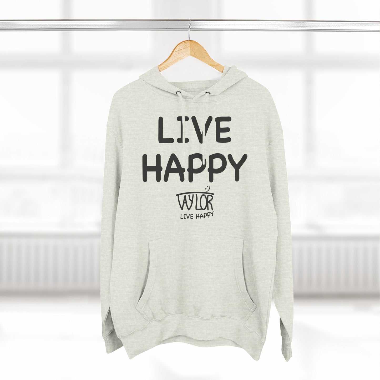 Three-Panel Fleece Hoodie