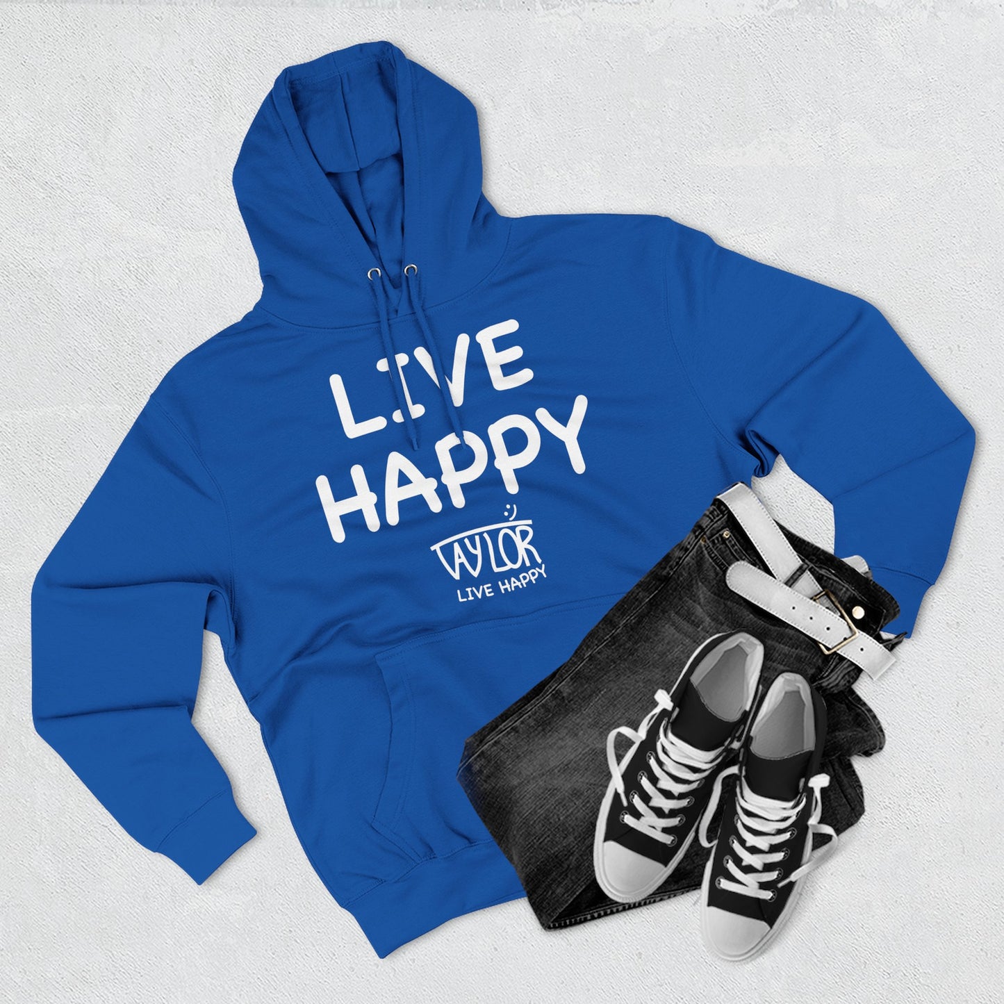 Three-Panel Fleece Hoodie