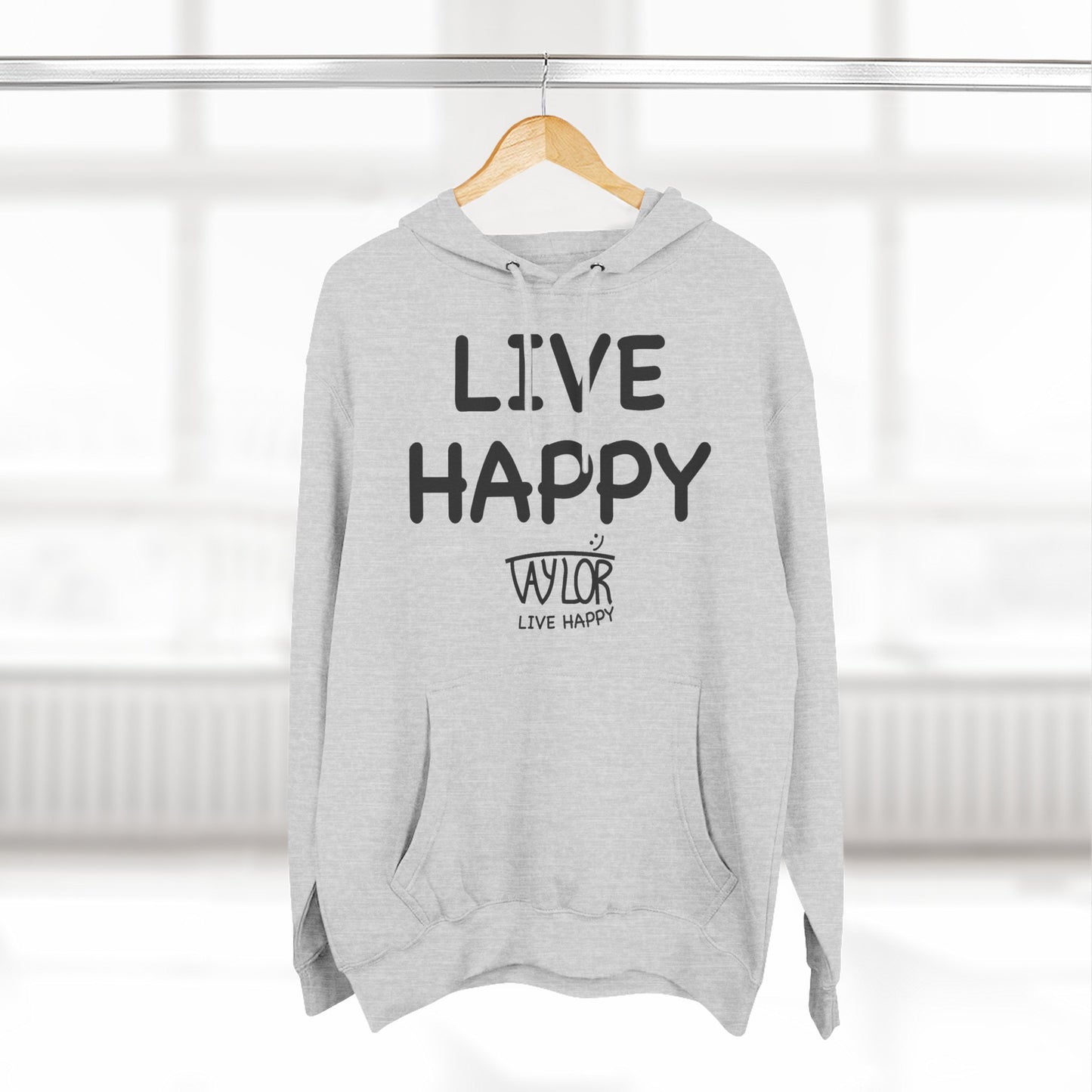 Three-Panel Fleece Hoodie