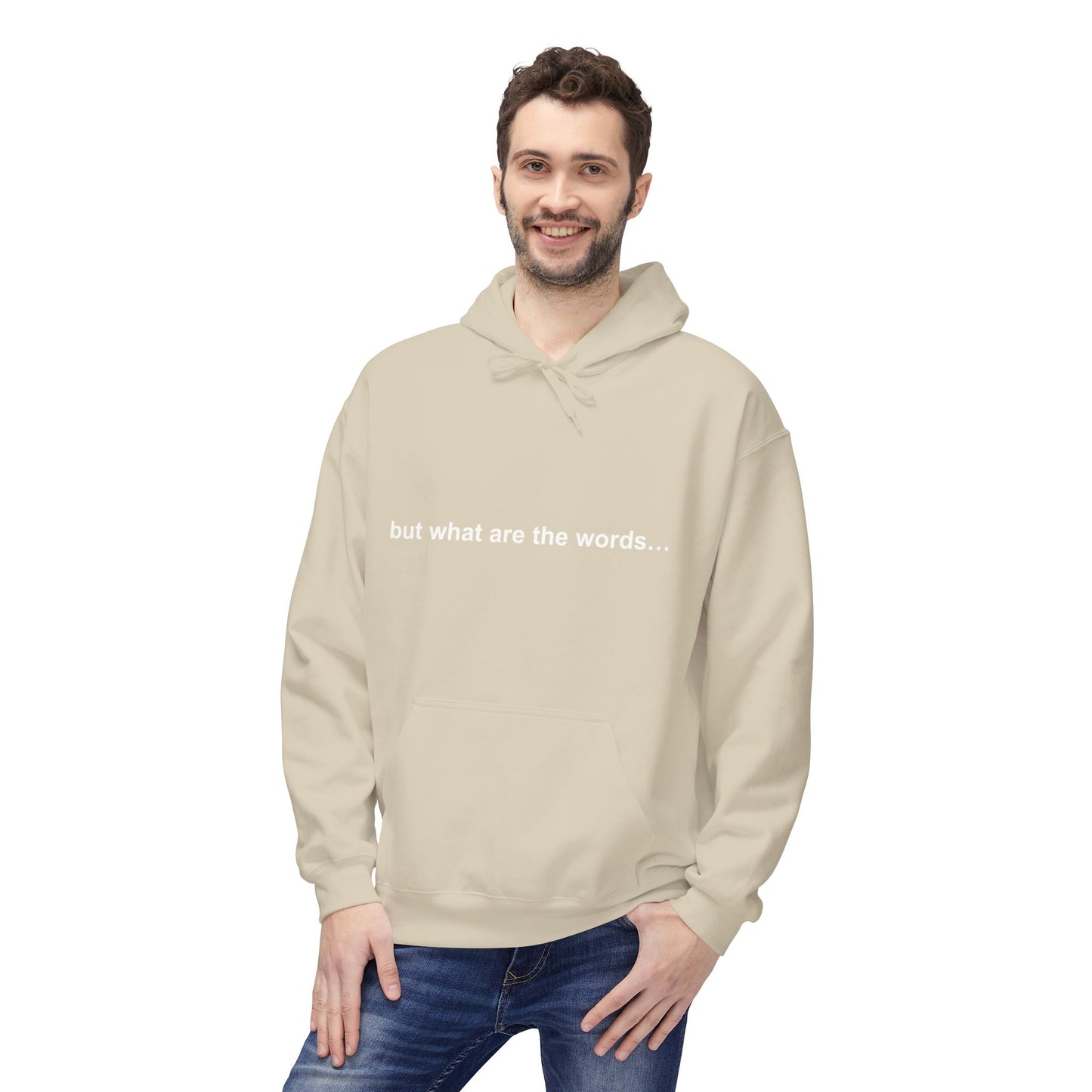 "BUT WHAT ARE THE WORDS" HOODIE