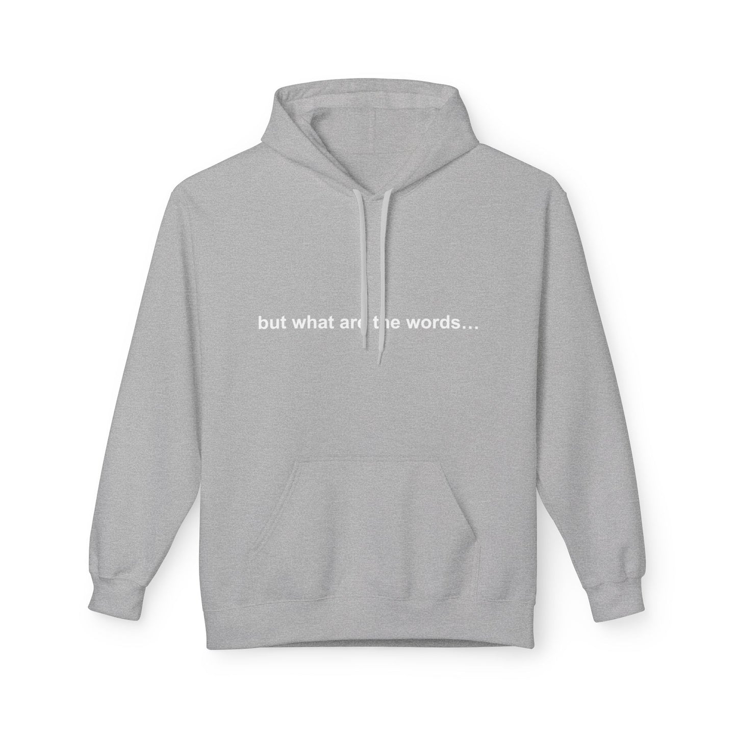"BUT WHAT ARE THE WORDS" HOODIE