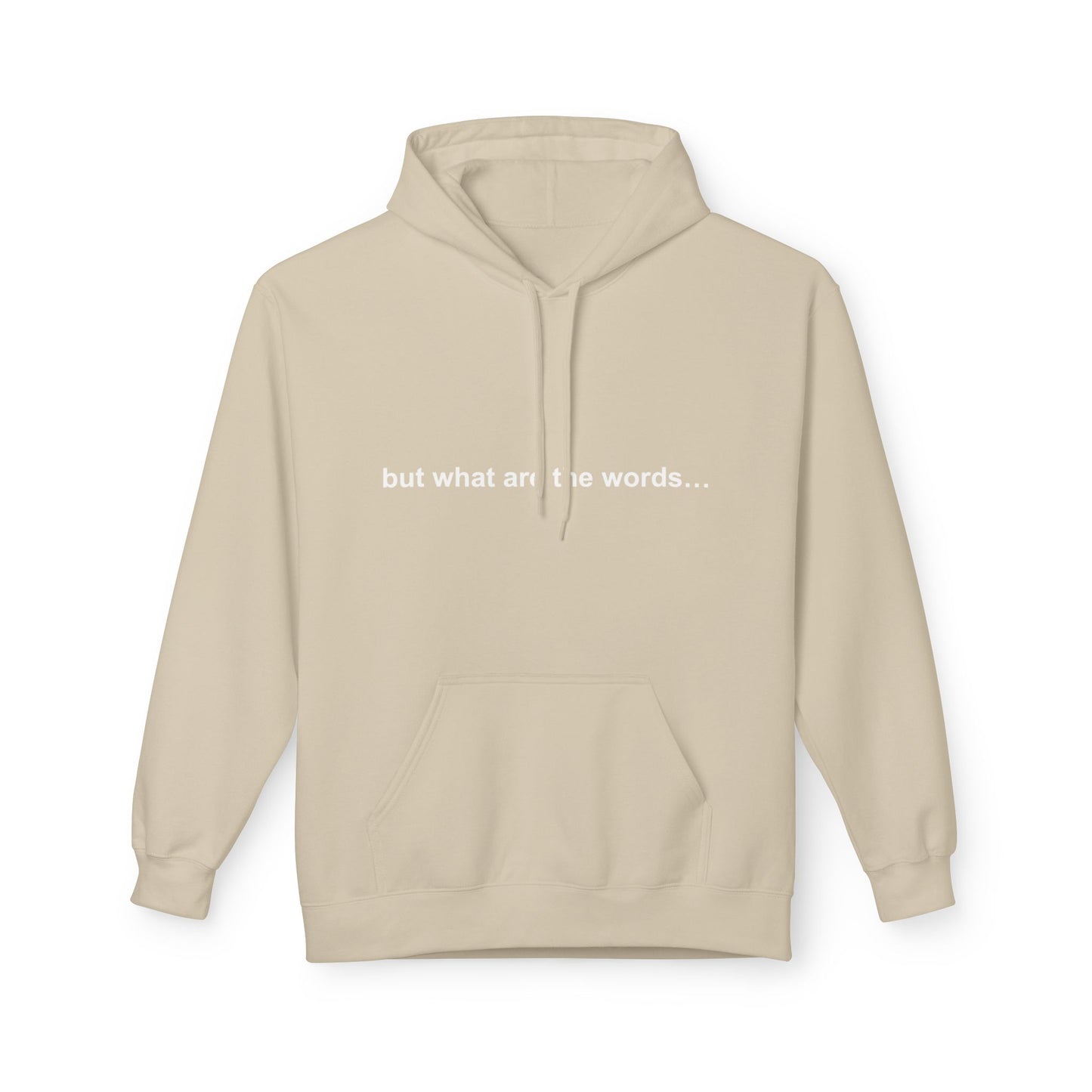 "BUT WHAT ARE THE WORDS" HOODIE