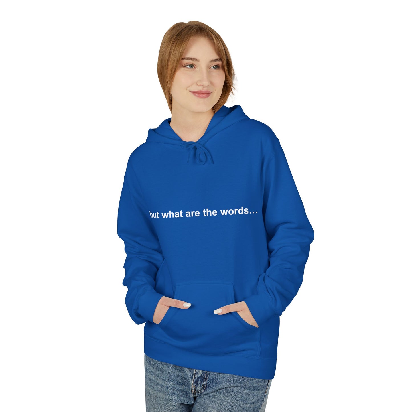 "BUT WHAT ARE THE WORDS" HOODIE