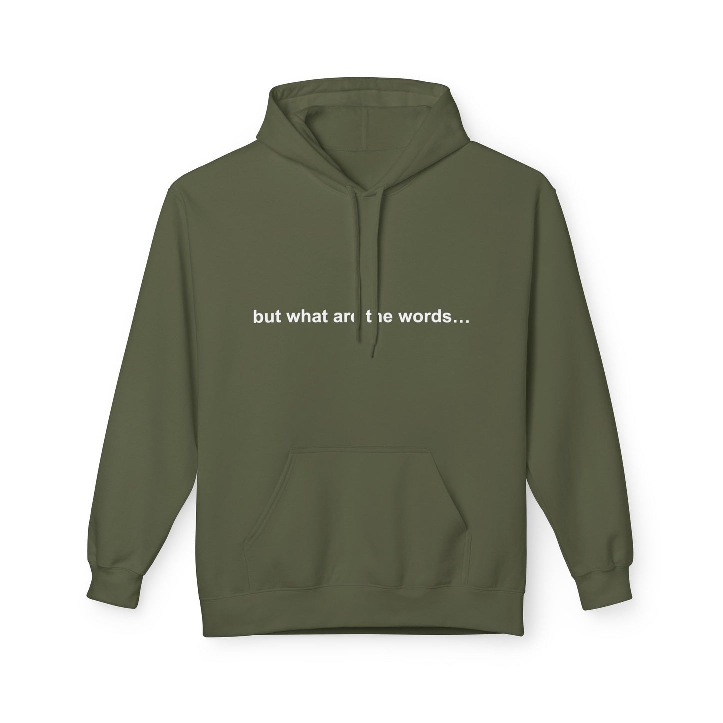 "BUT WHAT ARE THE WORDS" HOODIE