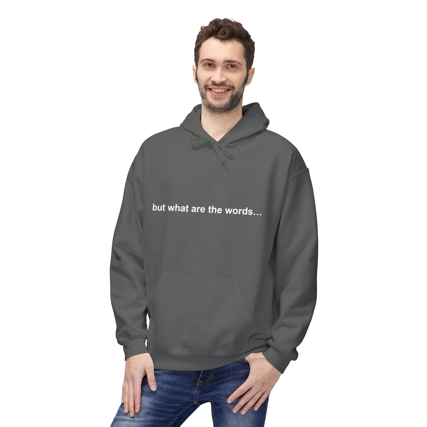 "BUT WHAT ARE THE WORDS" HOODIE