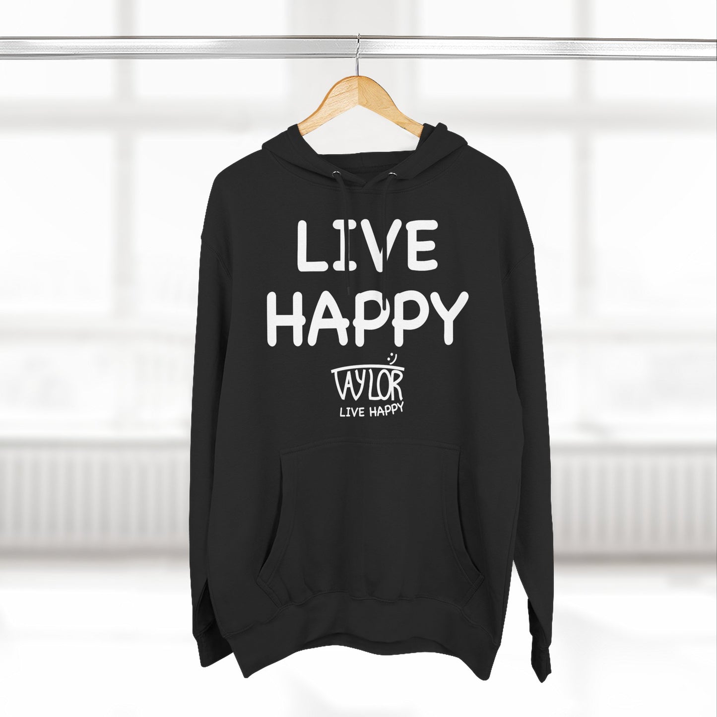 Three-Panel Fleece Hoodie