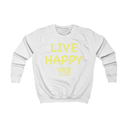 Kids Happiness Sweatshirt, Cozy Children’s Sweater, Live Happy Gift, Birthday Present, Fun Apparel, Kids Fashion