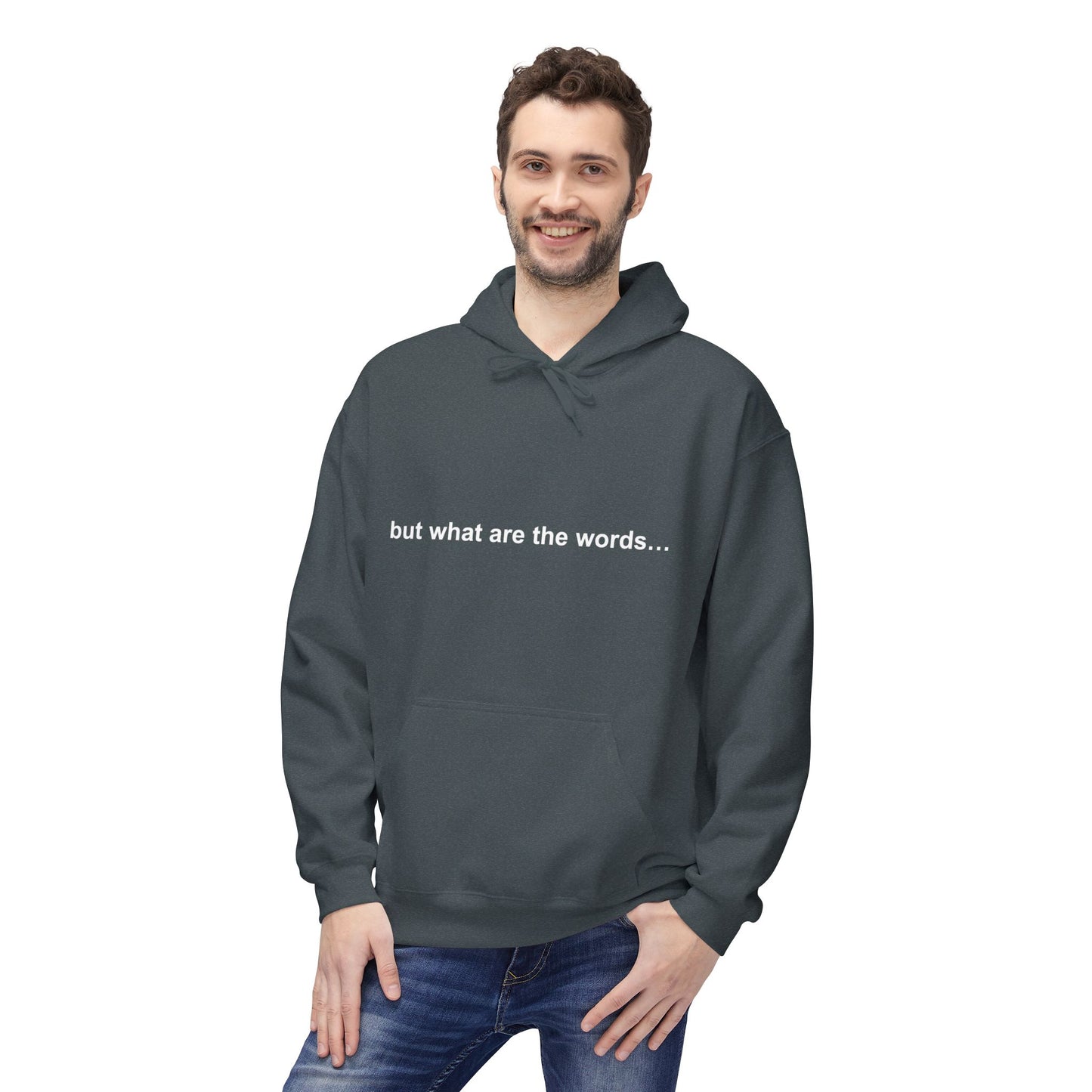 "BUT WHAT ARE THE WORDS" HOODIE