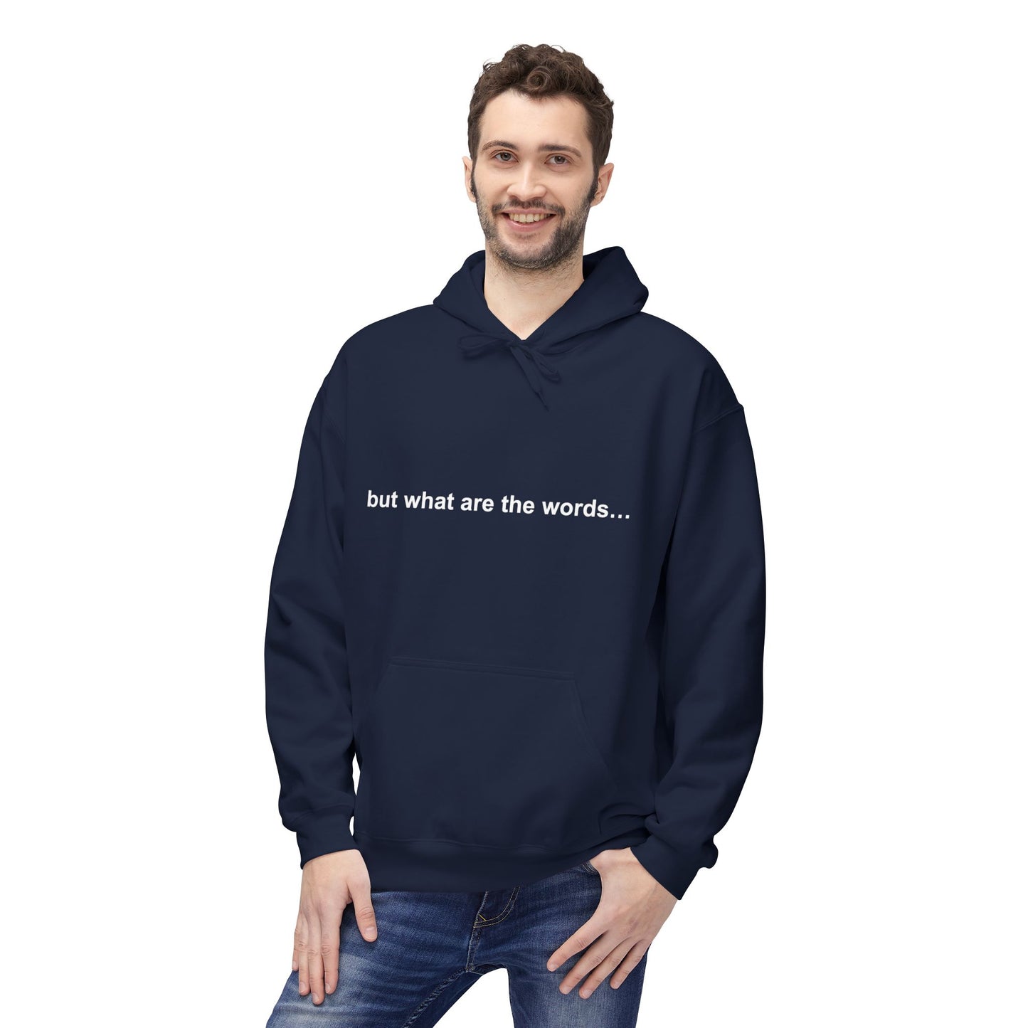 "BUT WHAT ARE THE WORDS" HOODIE