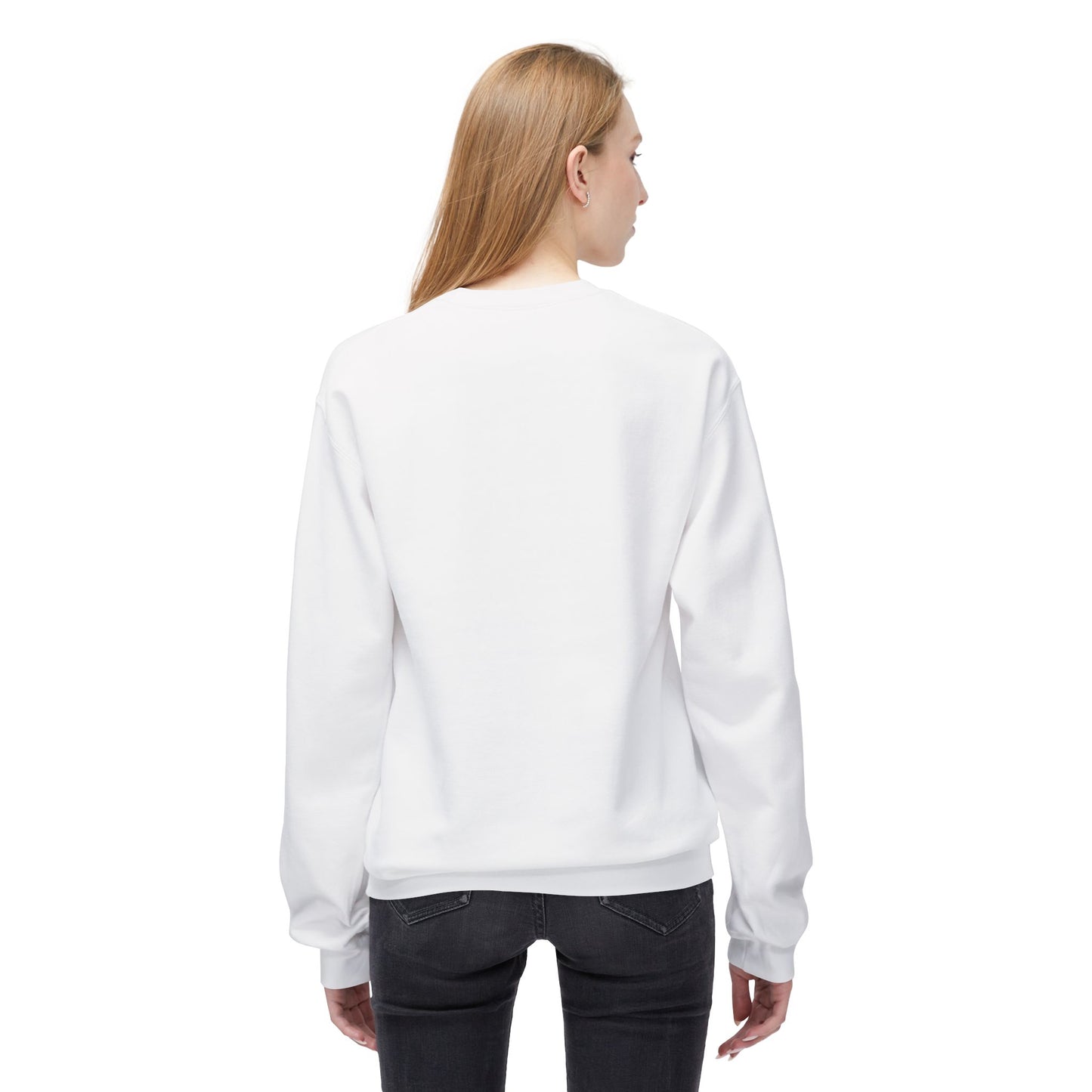 Live Happy Crewneck Sweatshirt - Unisex Fleece, Cozy Gift, Motivational Apparel, Perfect for Gifting, Casual Wear, Everyday Comfort