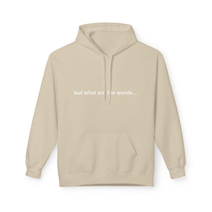 "BUT WHAT ARE THE WORDS" HOODIE